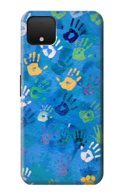 S3403 ハンドプリント Hand Print Google Pixel 4 バックケース、フリップケース・カバー