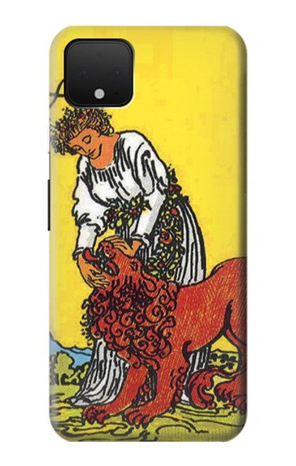 S3458 タロットカード 力 Strength Tarot Card Google Pixel 4 バックケース、フリップケース・カバー