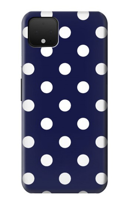 S3533 ブルーの水玉 Blue Polka Dot Google Pixel 4 バックケース、フリップケース・カバー