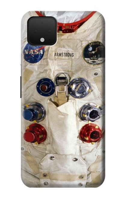 S2639 ニール・アームストロングホワイト宇宙飛行士の宇宙服 Neil Armstrong White Astronaut Space Suit Google Pixel 4 XL バックケース、フリップケース・カバー