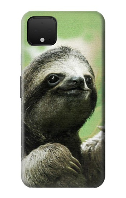 S2708 笑顔のナマケ Smiling Sloth Google Pixel 4 XL バックケース、フリップケース・カバー