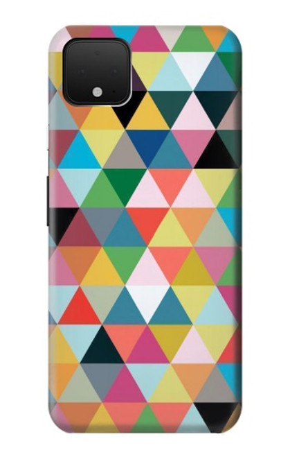 S3049 三角形の鮮やかな色 Triangles Vibrant Colors Google Pixel 4 XL バックケース、フリップケース・カバー