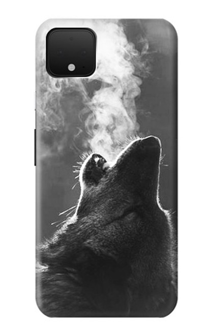 S3505 オオカミ Wolf Howling Google Pixel 4 XL バックケース、フリップケース・カバー