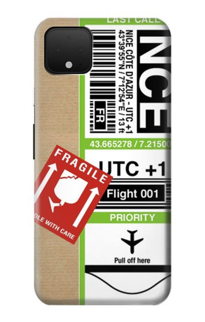 S3543 荷物タグアート Luggage Tag Art Google Pixel 4 XL バックケース、フリップケース・カバー