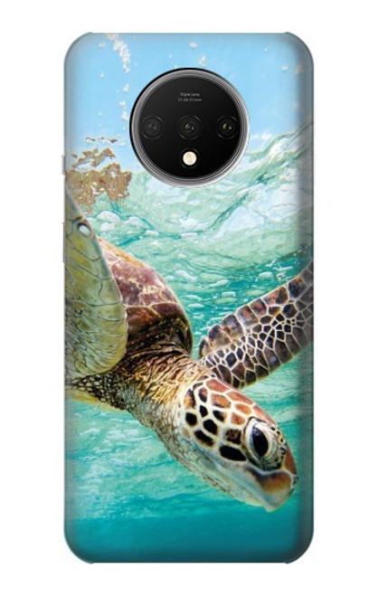 S1377 ウミガメ Ocean Sea Turtle OnePlus 7T バックケース、フリップケース・カバー