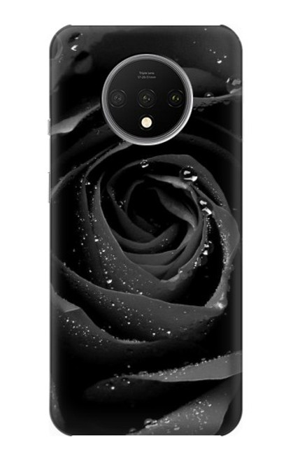 S1598 黒バラ Black Rose OnePlus 7T バックケース、フリップケース・カバー