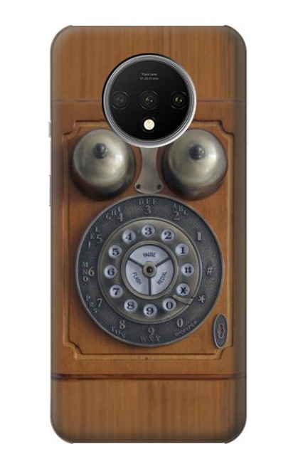 S3146 アンティークウォールレトロ電話 Antique Wall Retro Dial Phone OnePlus 7T バックケース、フリップケース・カバー