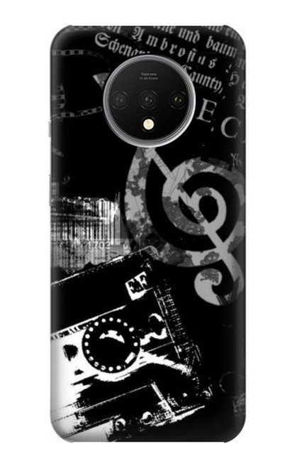 S3197 音楽・カセット・ノート Music Cassette Note OnePlus 7T バックケース、フリップケース・カバー