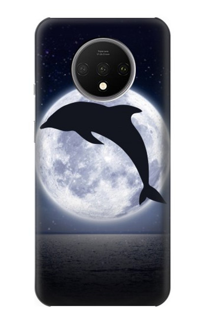 S3510 ドルフィン Dolphin Moon Night OnePlus 7T バックケース、フリップケース・カバー