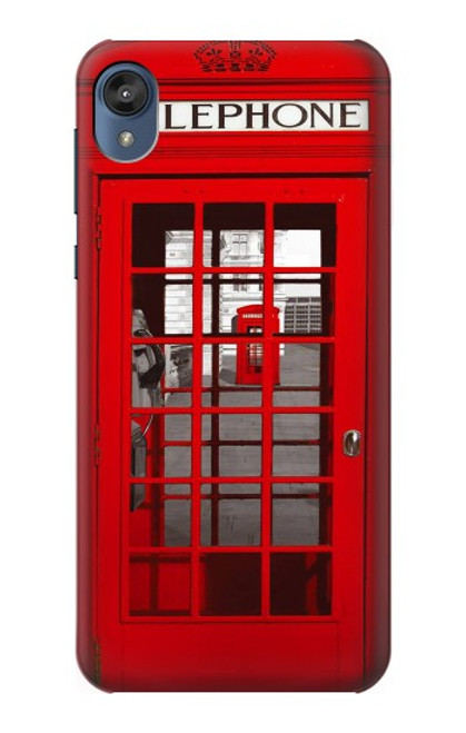 S0058 ロンドン〔イギリス〕の赤い電話ボックス Classic British Red Telephone Box Motorola Moto E6, Moto E (6th Gen) バックケース、フリップケース・カバー