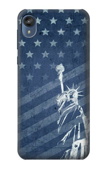 S3450 米国旗の自由の女神 US Flag Liberty Statue Motorola Moto E6, Moto E (6th Gen) バックケース、フリップケース・カバー