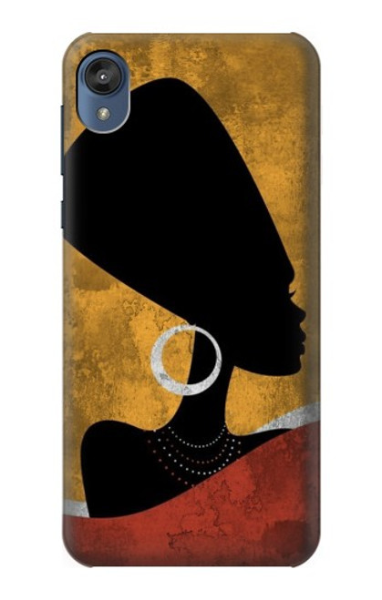 S3453 アフリカの女王ネフェルティティ African Queen Nefertiti Silhouette Motorola Moto E6, Moto E (6th Gen) バックケース、フリップケース・カバー