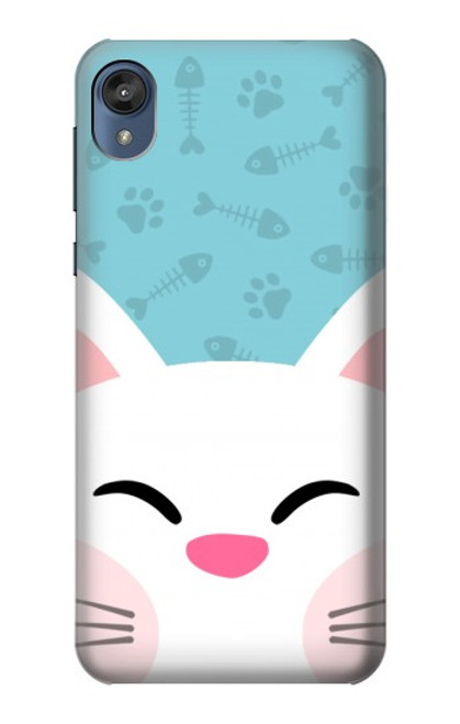 S3542 かわいい猫漫画 Cute Cat Cartoon Motorola Moto E6, Moto E (6th Gen) バックケース、フリップケース・カバー