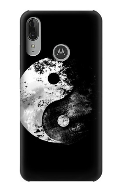 S1372 月陰陽 Moon Yin-Yang Motorola Moto E6 Plus, Moto E6s バックケース、フリップケース・カバー