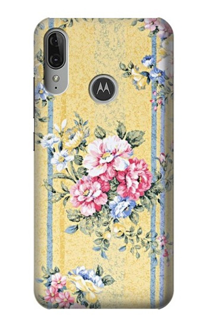 S2229 ビンテージの花 Vintage Flowers Motorola Moto E6 Plus, Moto E6s バックケース、フリップケース・カバー