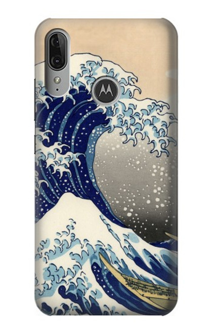 S2389 葛飾北斎 神奈川沖浪裏 Katsushika Hokusai The Great Wave off Kanagawa Motorola Moto E6 Plus, Moto E6s バックケース、フリップケース・カバー