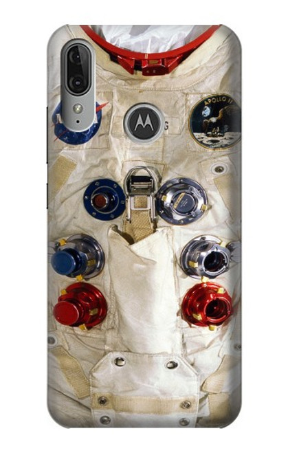 S2639 ニール・アームストロングホワイト宇宙飛行士の宇宙服 Neil Armstrong White Astronaut Space Suit Motorola Moto E6 Plus, Moto E6s バックケース、フリップケース・カバー