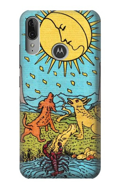 S3435 タロットカード月 Tarot Card Moon Motorola Moto E6 Plus, Moto E6s バックケース、フリップケース・カバー