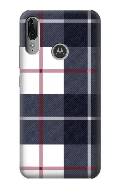 S3452 チェック柄 Plaid Fabric Pattern Motorola Moto E6 Plus, Moto E6s バックケース、フリップケース・カバー