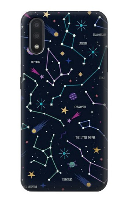 S3220 スターマップ星座星座 Star Map Zodiac Constellations Samsung Galaxy A01 バックケース、フリップケース・カバー
