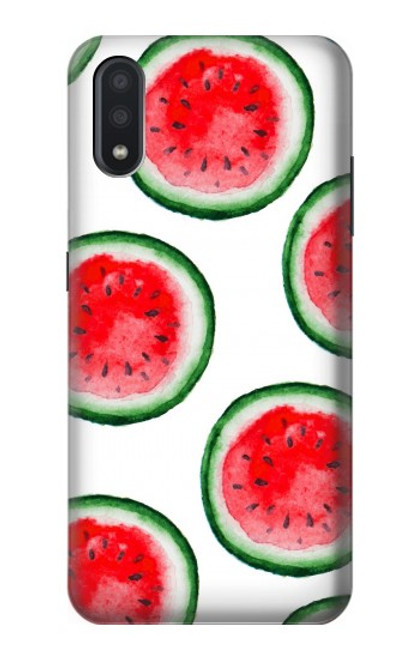 S3236 スイカパターン Watermelon Pattern Samsung Galaxy A01 バックケース、フリップケース・カバー