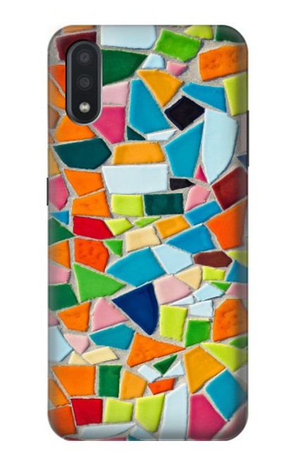 S3391 モザイクアートグラフィック Abstract Art Mosaic Tiles Graphic Samsung Galaxy A01 バックケース、フリップケース・カバー