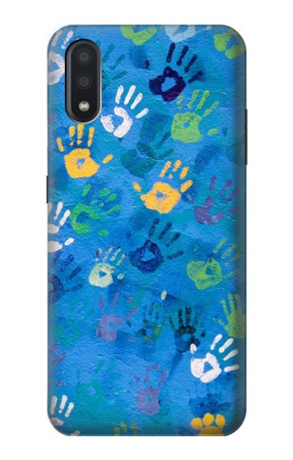 S3403 ハンドプリント Hand Print Samsung Galaxy A01 バックケース、フリップケース・カバー