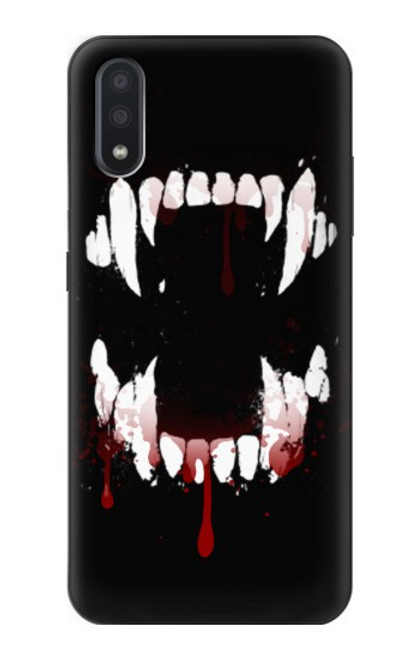 S3527 吸血鬼の歯 Vampire Teeth Bloodstain Samsung Galaxy A01 バックケース、フリップケース・カバー