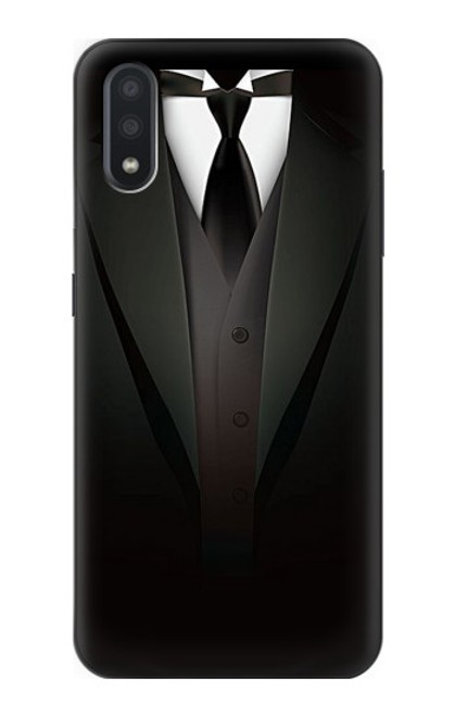 S3534 メンズスーツ Men Suit Samsung Galaxy A01 バックケース、フリップケース・カバー