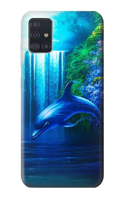 S0385 イルカ Dolphin Samsung Galaxy A51 バックケース、フリップケース・カバー