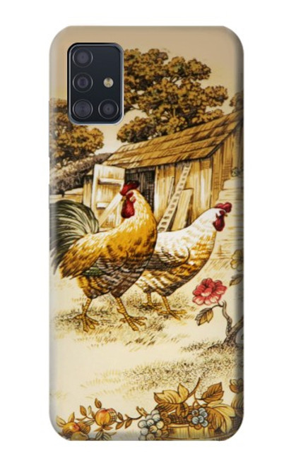 S2181 フレンチカントリーチキン French Country Chicken Samsung Galaxy A51 バックケース、フリップケース・カバー