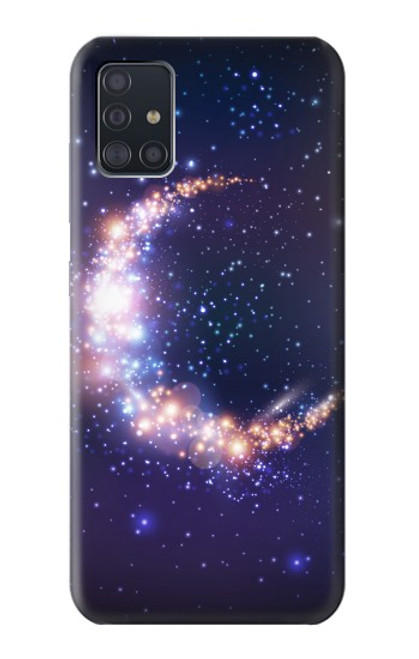 S3324 彎月・月・ギャラクシー Crescent Moon Galaxy Samsung Galaxy A51 バックケース、フリップケース・カバー