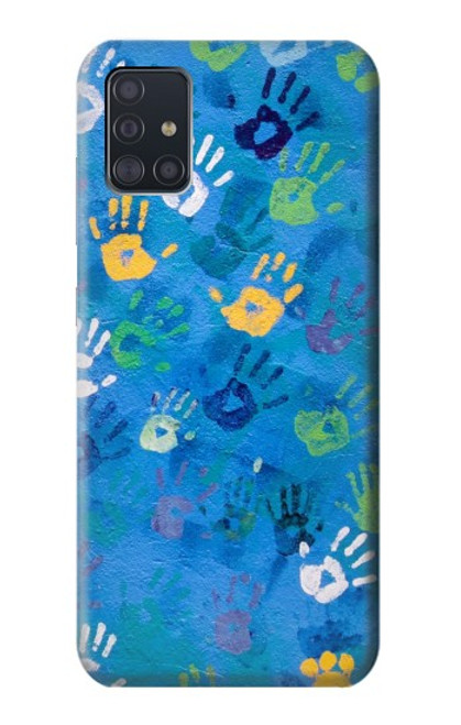 S3403 ハンドプリント Hand Print Samsung Galaxy A51 バックケース、フリップケース・カバー