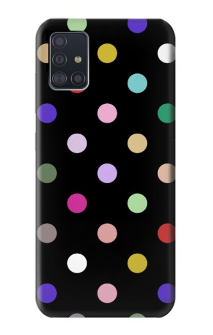 S3532 カラフルな水玉 Colorful Polka Dot Samsung Galaxy A51 バックケース、フリップケース・カバー