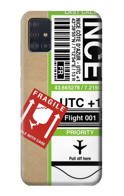 S3543 荷物タグアート Luggage Tag Art Samsung Galaxy A51 バックケース、フリップケース・カバー