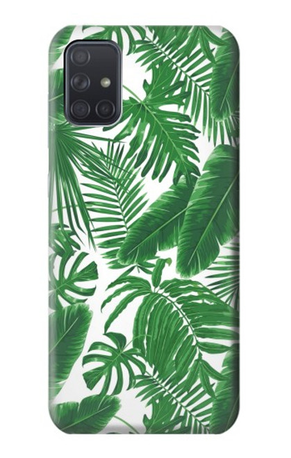 S3457 ペーパーパームモンステラ Paper Palm Monstera Samsung Galaxy A71 バックケース、フリップケース・カバー