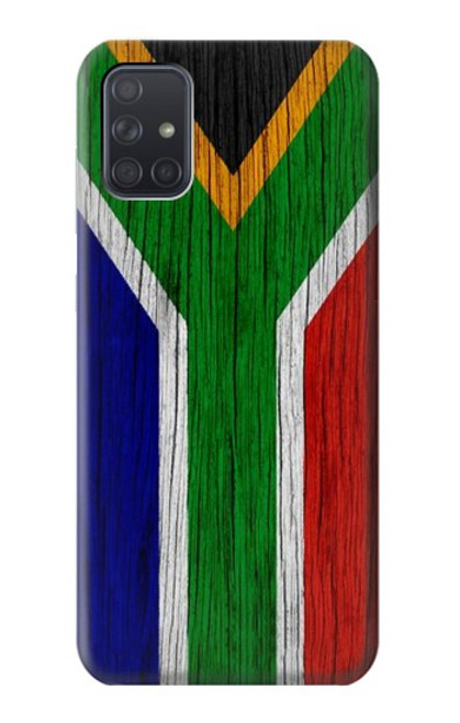 S3464 南アフリカの国旗 South Africa Flag Samsung Galaxy A71 バックケース、フリップケース・カバー