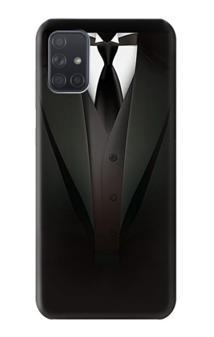 S3534 メンズスーツ Men Suit Samsung Galaxy A71 バックケース、フリップケース・カバー