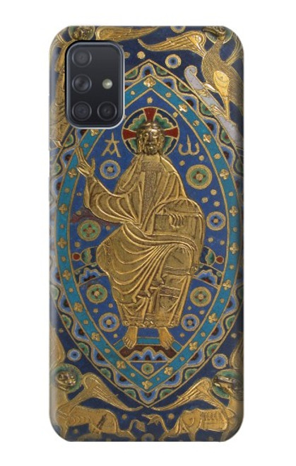 S3620 ブックカバーキリスト Book Cover Christ Majesty Samsung Galaxy A71 バックケース、フリップケース・カバー