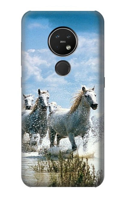 S0250 白馬 White Horse Nokia 7.2 バックケース、フリップケース・カバー