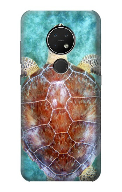 S1424 ウミガメ Sea Turtle Nokia 7.2 バックケース、フリップケース・カバー