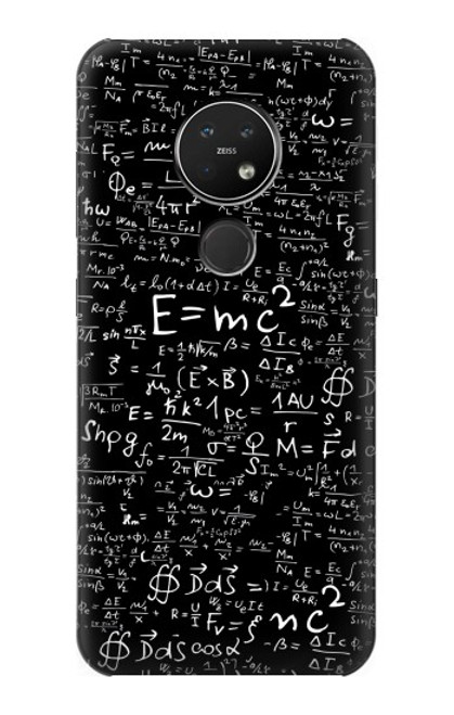 S2574 数学物理学黒板式 Mathematics Physics Blackboard Equation Nokia 7.2 バックケース、フリップケース・カバー