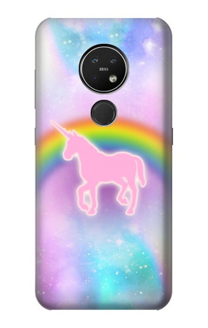 S3070 レインボーユニコーンパステル Rainbow Unicorn Pastel Sky Nokia 7.2 バックケース、フリップケース・カバー