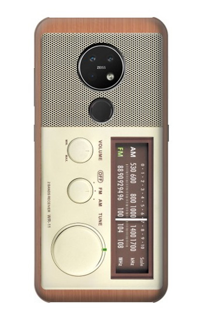 S3165 FM AM木レシーバーグラフィック FM AM Wooden Receiver Graphic Nokia 7.2 バックケース、フリップケース・カバー