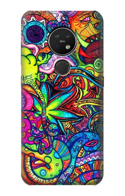 S3255 カラフルパターン Colorful Art Pattern Nokia 7.2 バックケース、フリップケース・カバー
