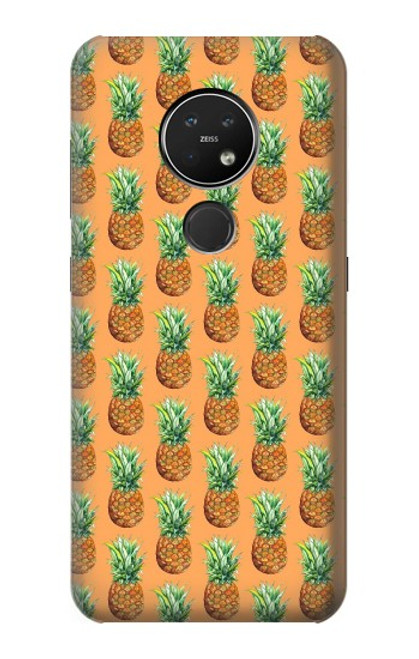 S3258 パイナップル柄 Pineapple Pattern Nokia 7.2 バックケース、フリップケース・カバー