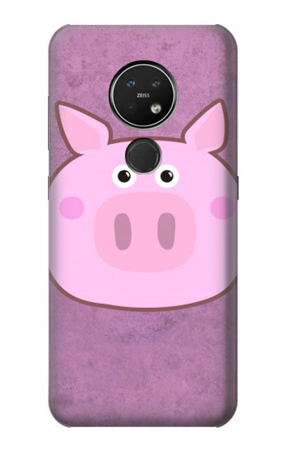 S3269 豚の漫画 Pig Cartoon Nokia 7.2 バックケース、フリップケース・カバー