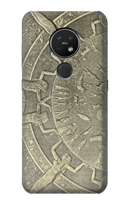 S3396 デンデラ星座古代エジプト Dendera Zodiac Ancient Egypt Nokia 7.2 バックケース、フリップケース・カバー