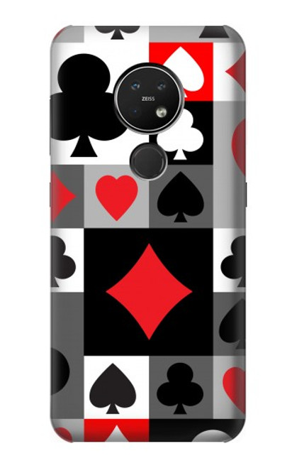 S3463 ポーカーカード Poker Card Suit Nokia 7.2 バックケース、フリップケース・カバー