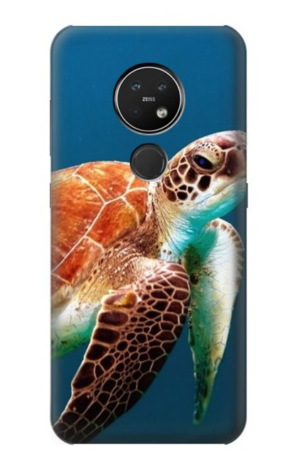 S3497 ウミガメ Green Sea Turtle Nokia 7.2 バックケース、フリップケース・カバー